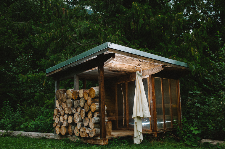 Rustic Wedding Dress in Forest