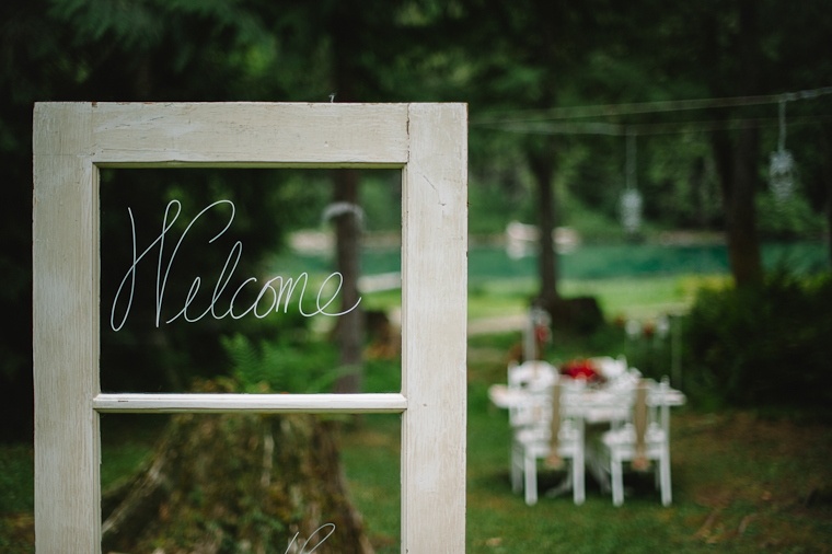 Welcome Door Wedding Decor