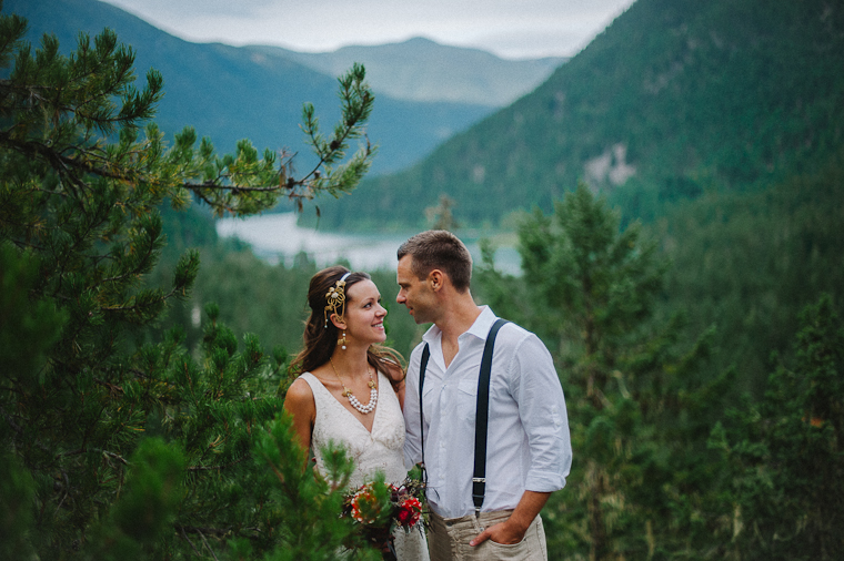 BC Moutain Wedding Portrait