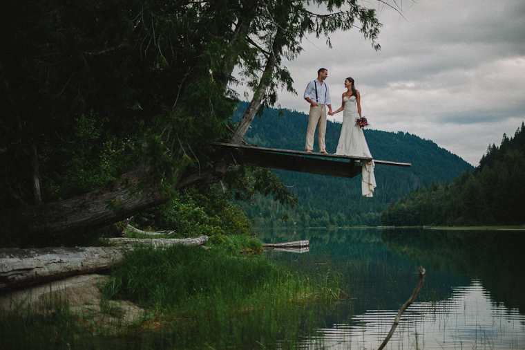 BC Mountain Wedding Portrait