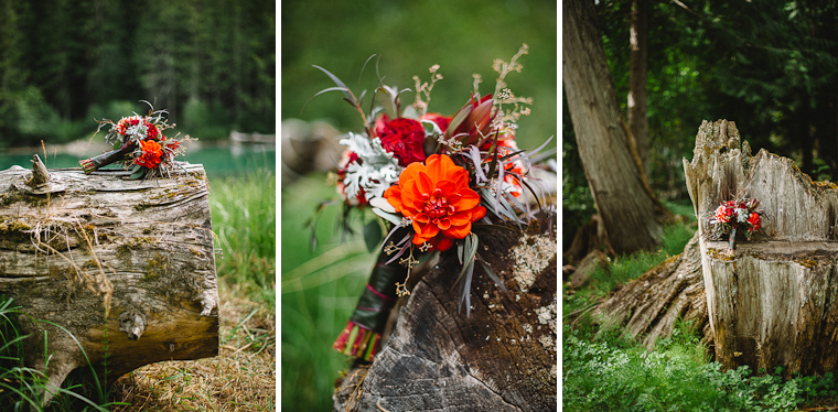 Rustic Red Wedding Flowers