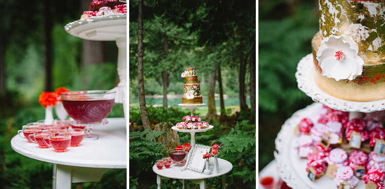 Unique Wedding Cake Setup and Details