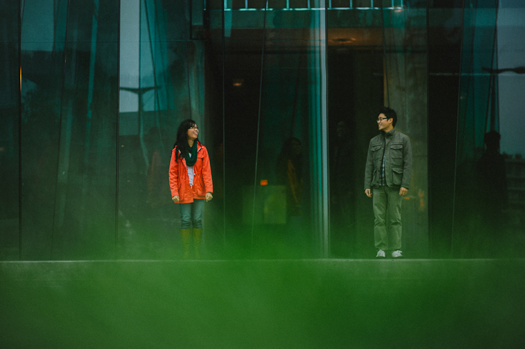 modern vancouver engagement photo