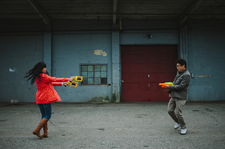 quirky engagement photo