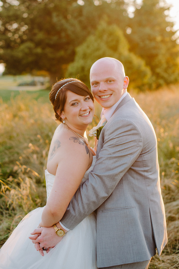 vancouver sunset wedding portrait