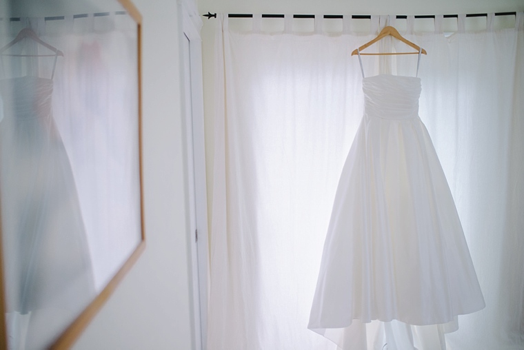 simple white wedding dress