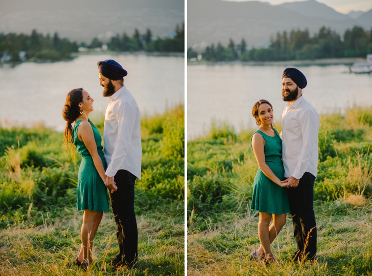 downtown vancouver engagement session