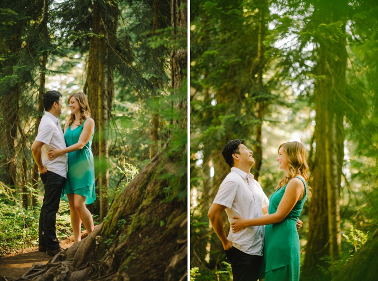 vancouver forest engagement pictures