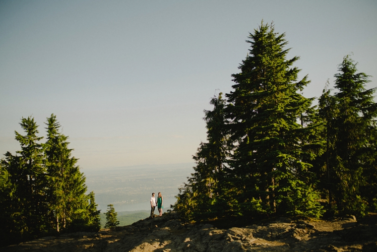 mountaintop engagement session