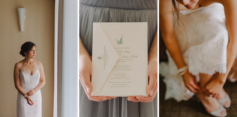 elegant cream wedding invitation