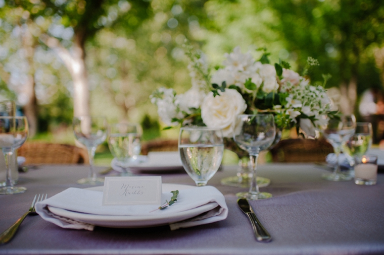 elegant white outdoor wedding decor