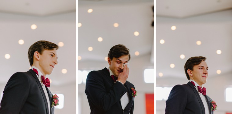 german groom getting emotional at his wedding