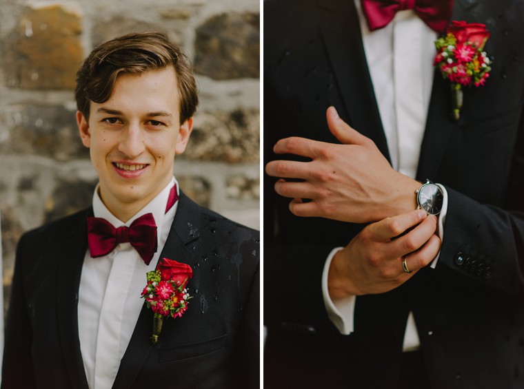 german castle wedding portrait