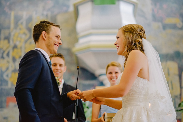 Wedding ceremony in a German castle