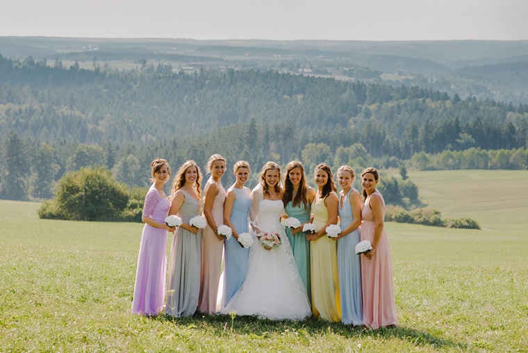 Bridesmaid portrait in the German Black forest