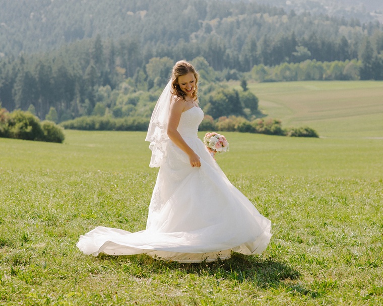 German bride in the black forest
