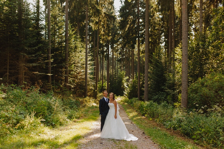 European destination wedding in a forest