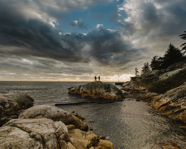 best lighthouse park engagement portraits