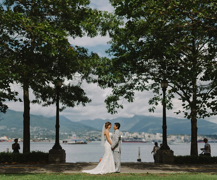 coal harbour wedding portrait