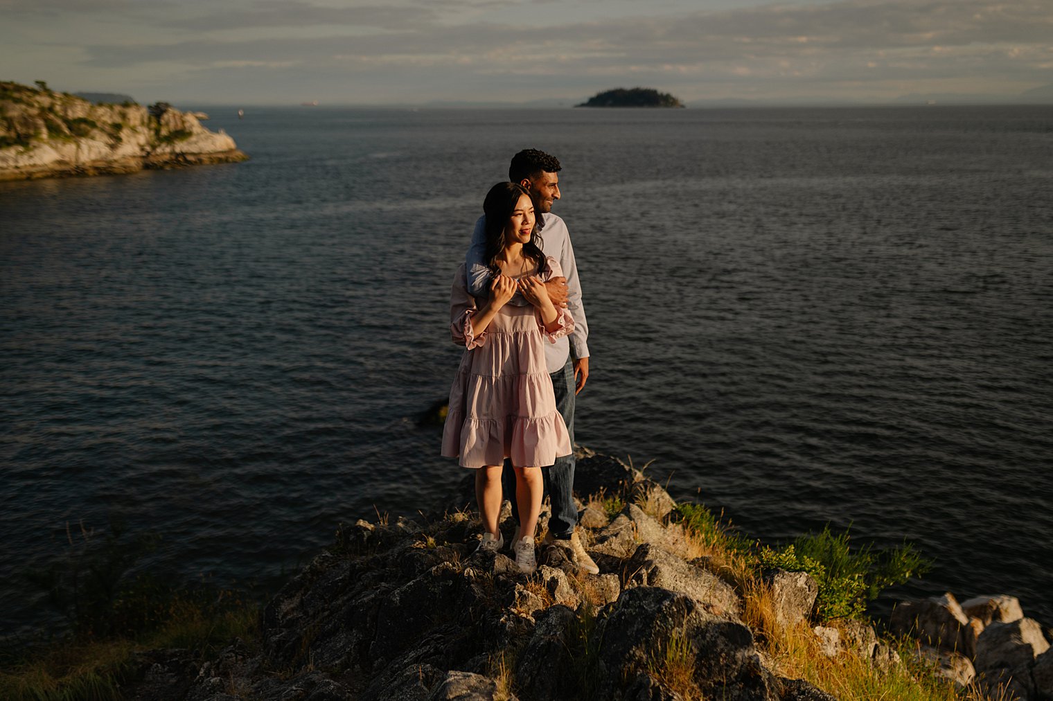 engagement photos at whytecliff park in vancouver