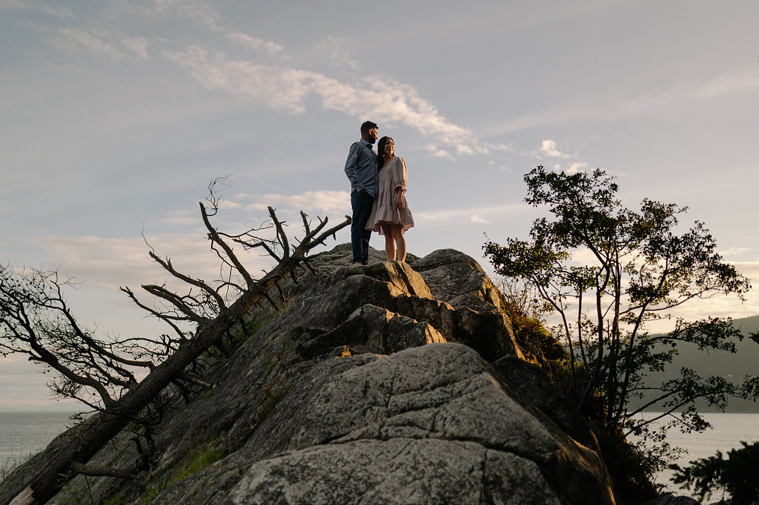 unique whytecliff engagement photos