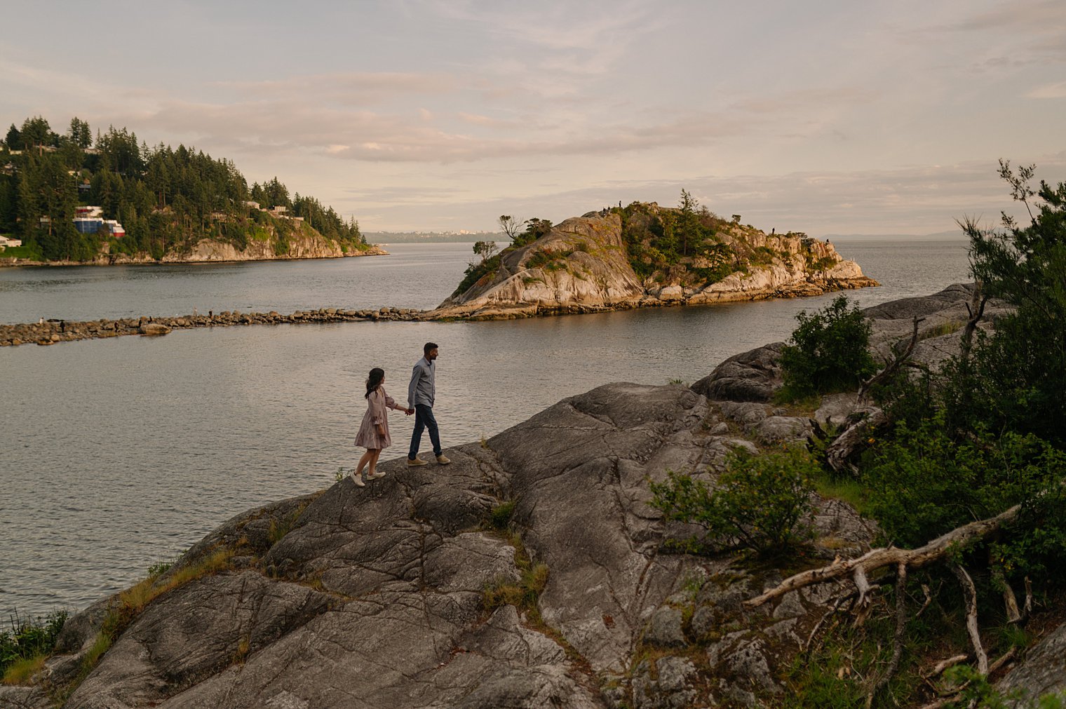 engagement session at whytecliff park